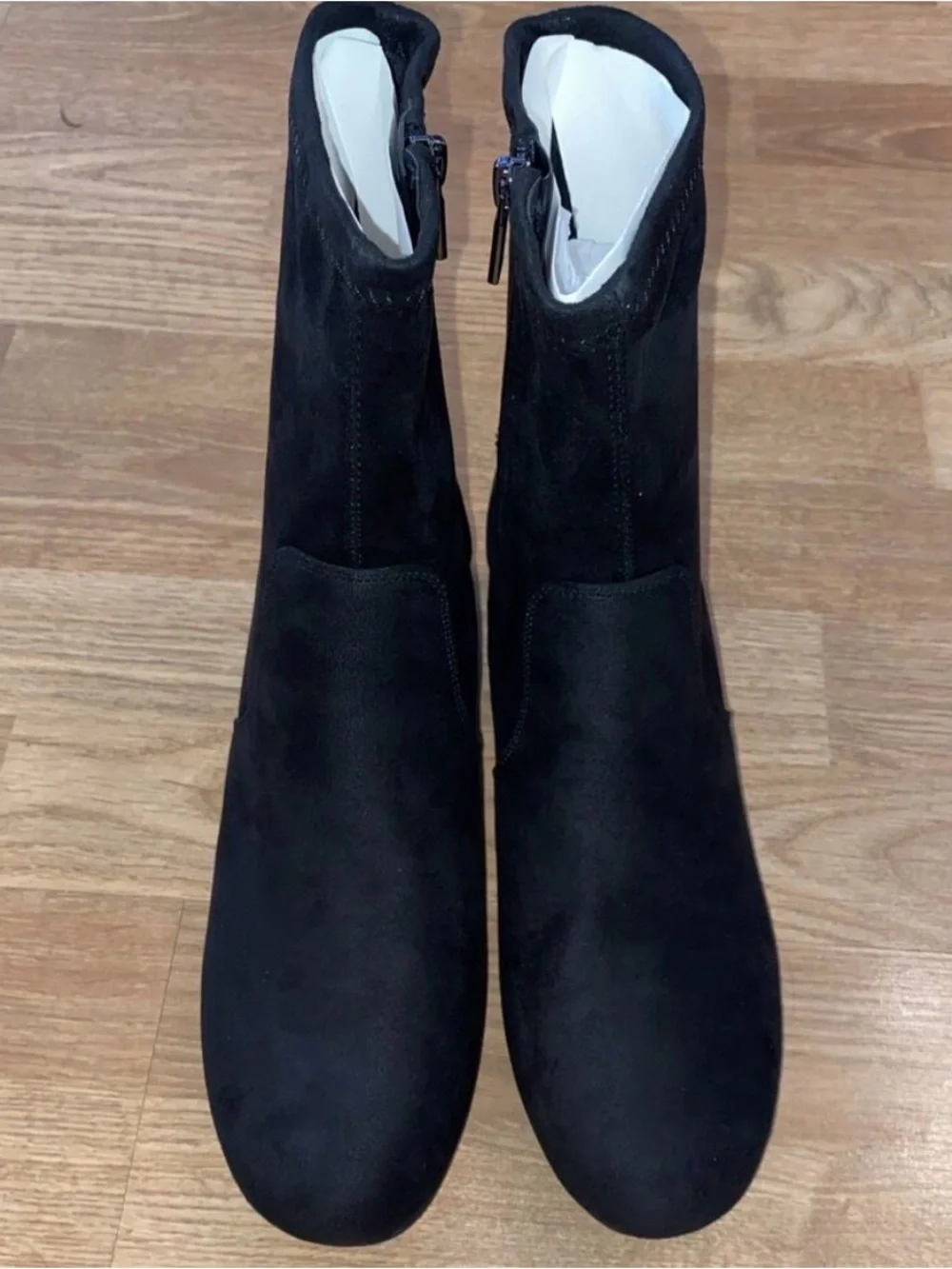Kenneth Cole Reaction Road stretch Booties Block Heel Boots size 9.5 M